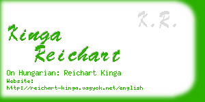 kinga reichart business card